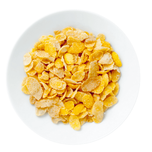 コーンフレークの製造に使用される主な原材料は何ですか?