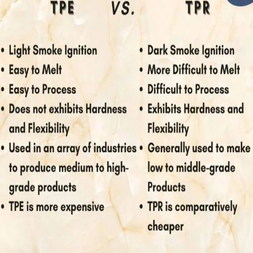 Qu'est-ce que le TPE et en quoi diffère-t-il des autres thermoplastiques ?