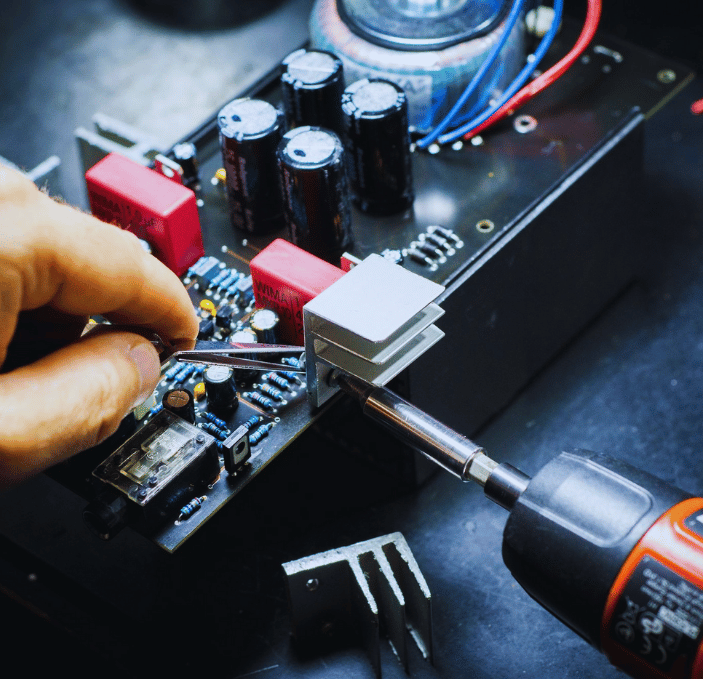 Empfindliche Pflege von Elektronik