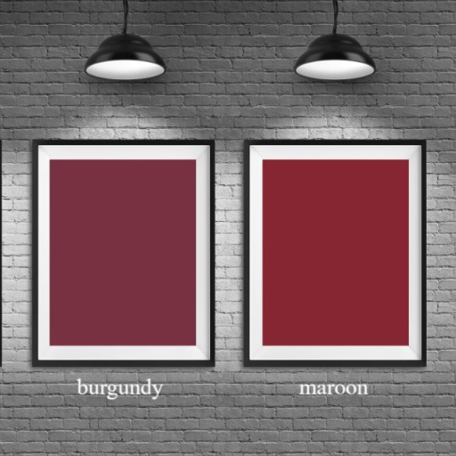 Choosing Between Maroon and Burgundy
