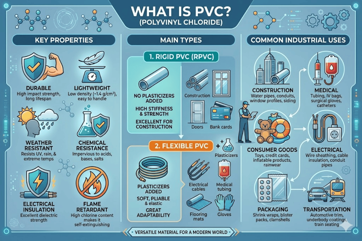 Understanding Polyvinyl Chloride (PVC) Plastic: Uses, Risks, and Vinyl ...
