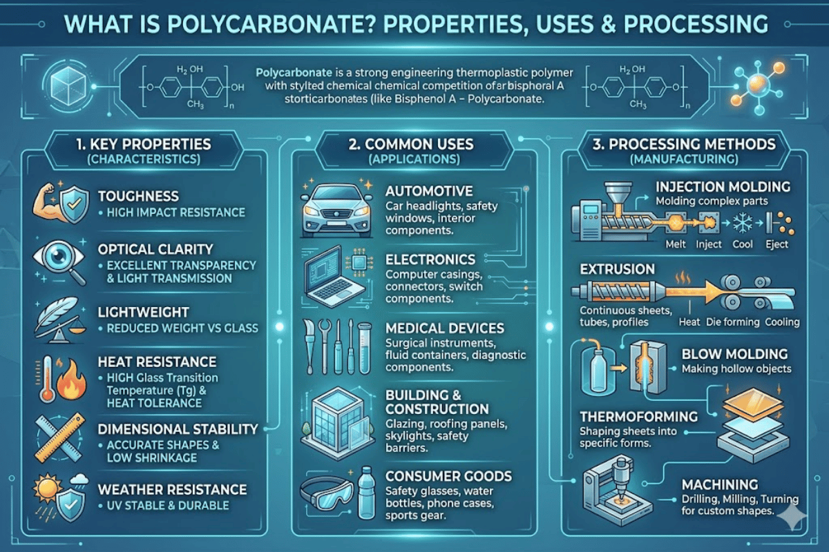 What Is Polycarbonate Properties, Uses & Processing