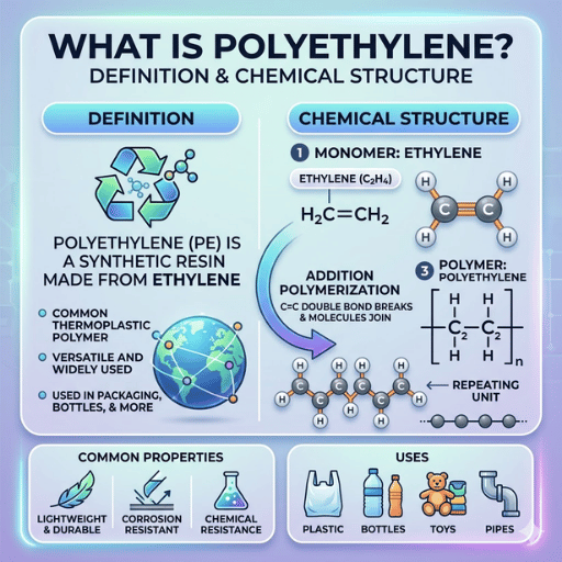 Wat is polyethyleen? Definitie en chemische structuur