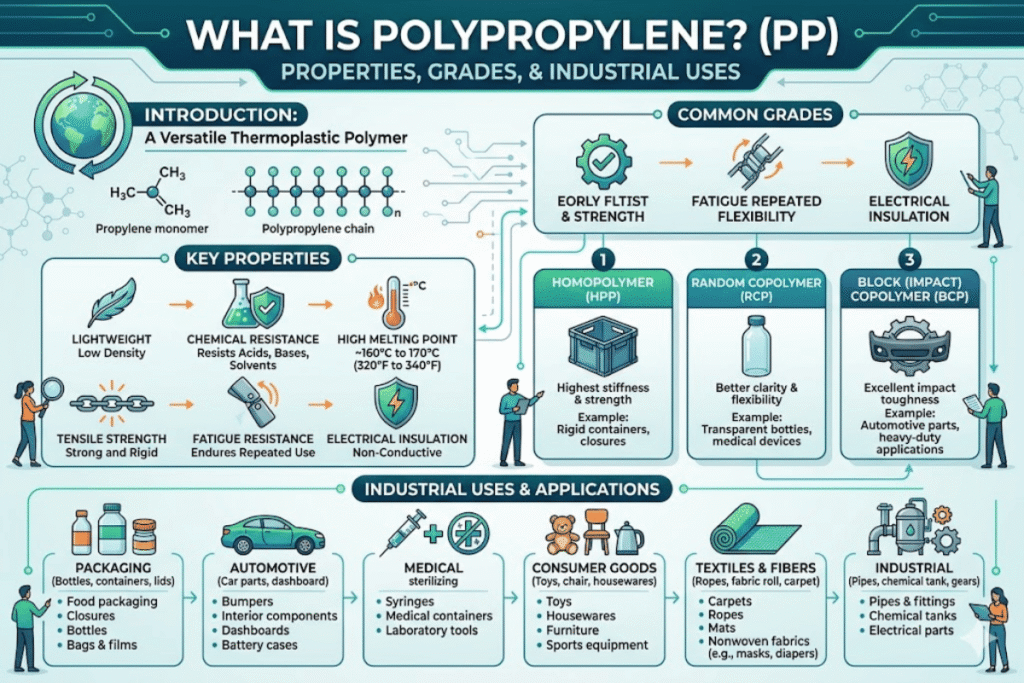 What Is Polypropylene Properties, Grades & Industrial Uses