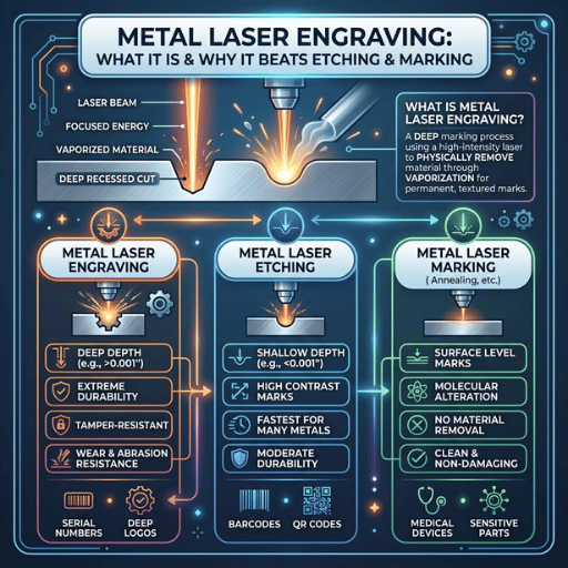 Metal Lazer Gravür Nedir ve Kazıma ve İşaretlemeye Göre Neden Daha İyidir?