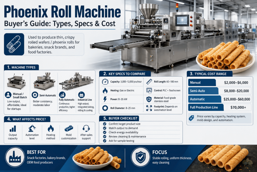 Phoenix Roll Machine: Buyer's Guide (Types, Specs & Cost)