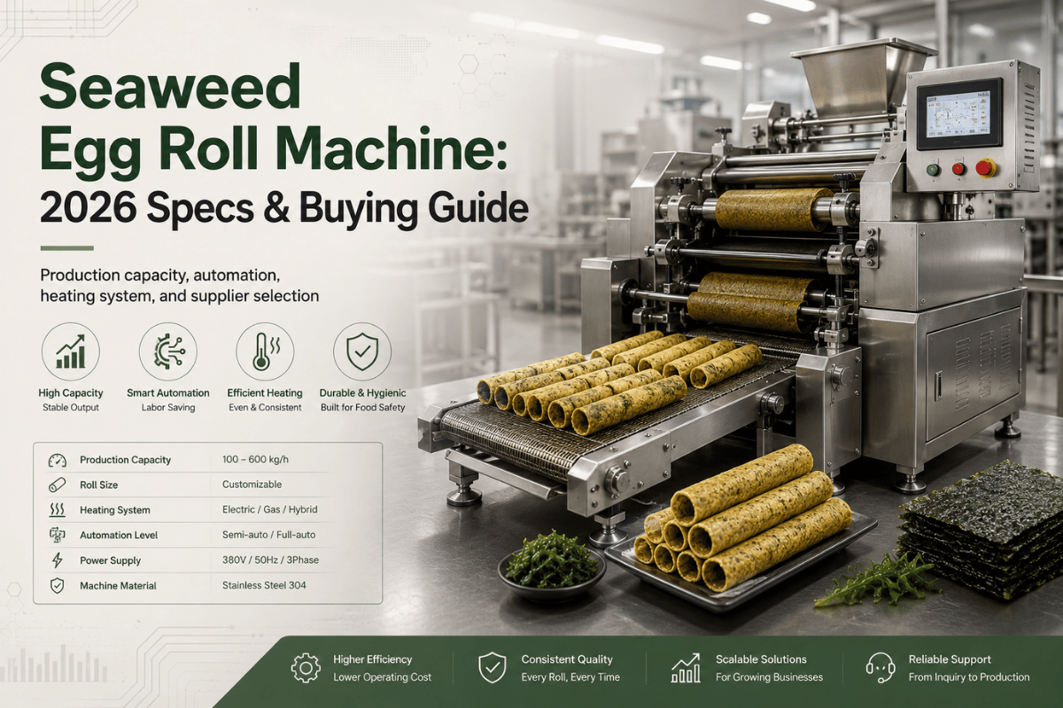 Seaweed Egg Roll Machine: 2026 Specs & Buying Guide