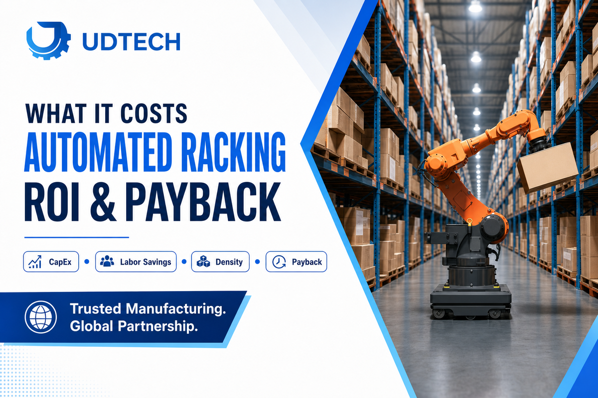 Automated warehouse racking cost and ROI — capital, labor savings and payback