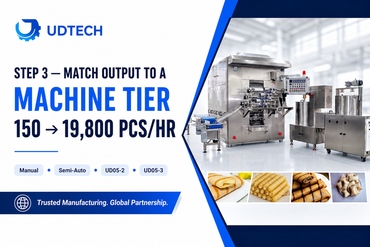 Step 3: Match Required Output to a Machine Tier — UDTECH