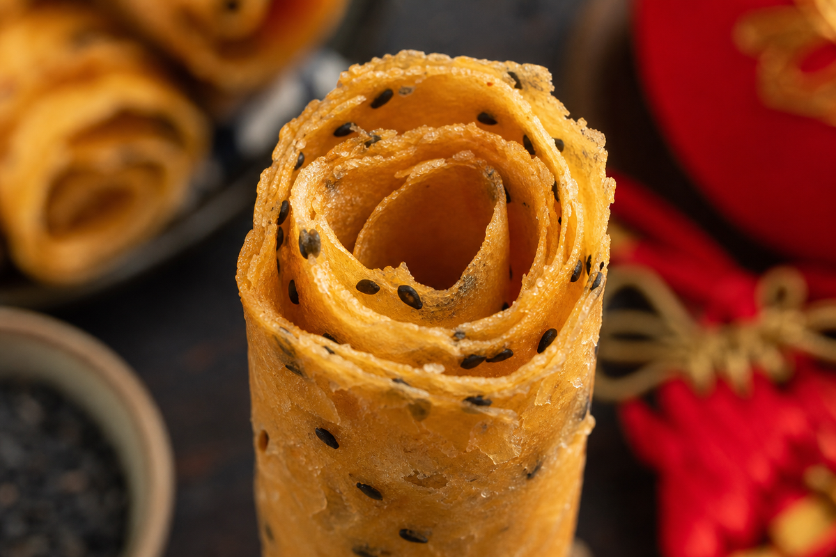 What Exactly Are Chinese Egg Roll Cookies?