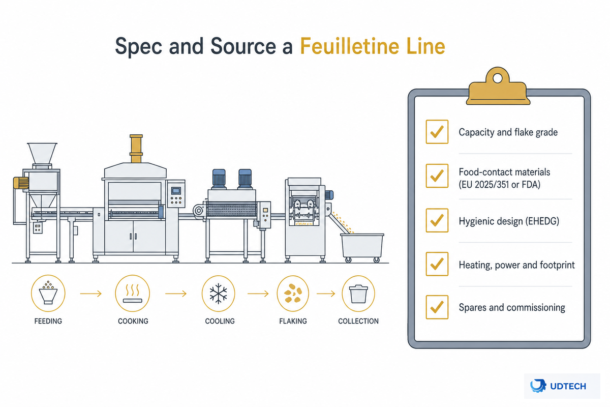 How to Spec & Source a Feuilletine Production Line — UDTECH