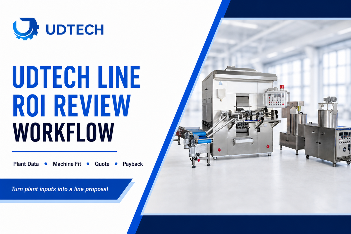 Use The Model With UDTECH's Automatic Egg Roll Production Line — UDTECH