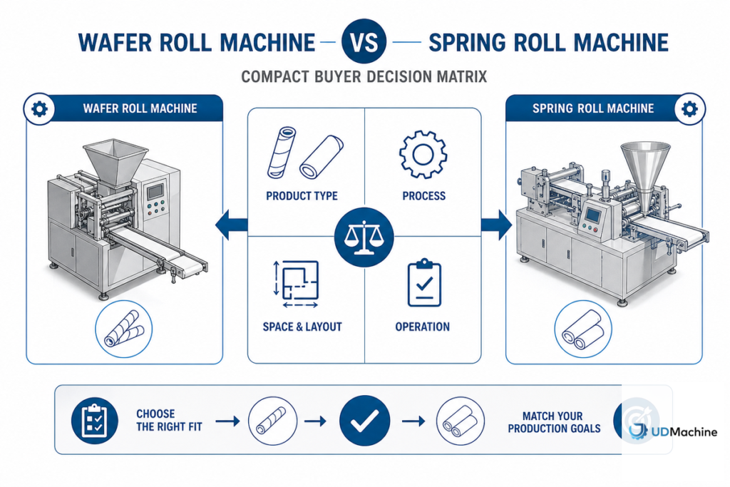 Guia de máquinas de rolo de wafer vs. rolo de mola