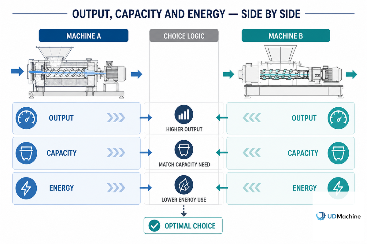 Output, Capacity and Energy, Side by Side — UDTECH