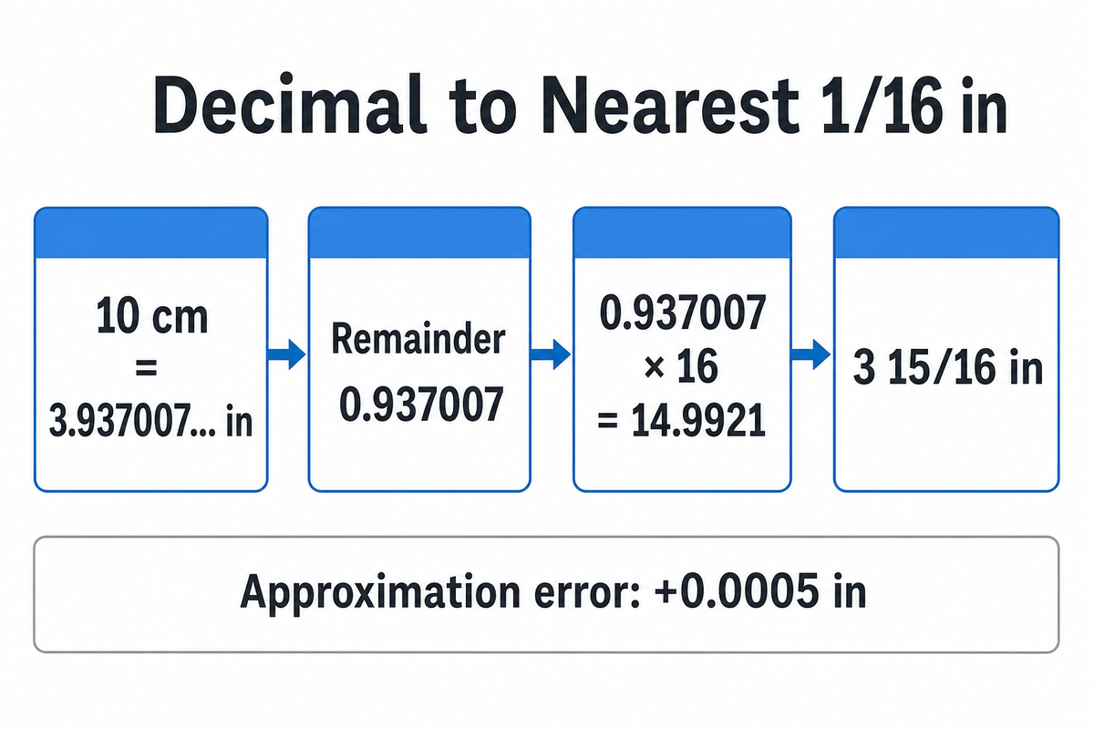 How to Convert Decimal Inches to Fractional Inches — UDTECH