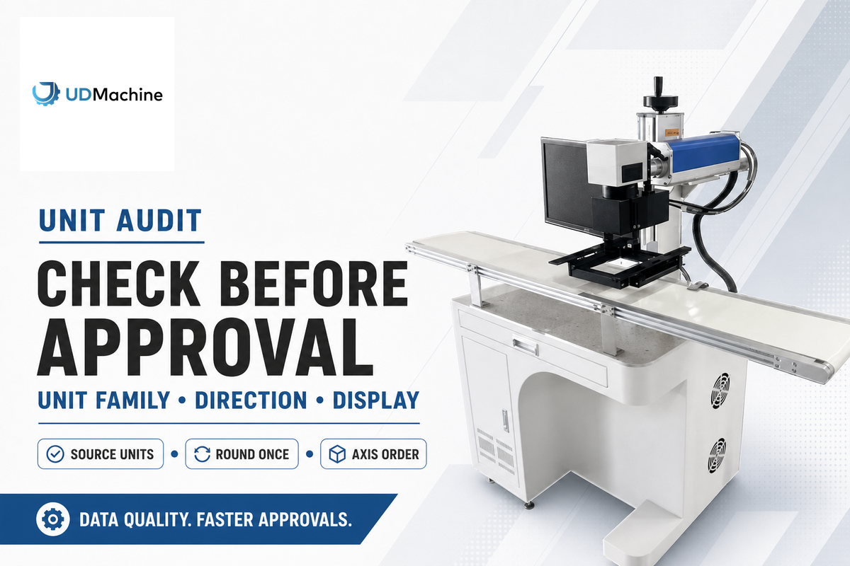 The Three-Line Unit Audit for Specifications and Supplier Quotes — UDTECH