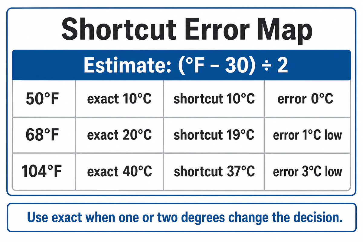 How to Convert Fahrenheit to Celsius Fast Without a Calculator — UDTECH