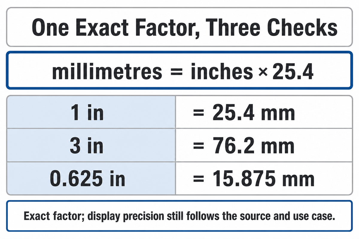 How to Convert Inches to MM — UDTECH
